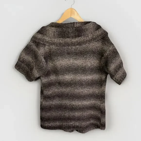 Lucky Brand Y2K Hooded Cardigan Sweater Women’s XL 100% Wool 90’s Grunge Retro - Picture 9 of 11